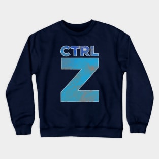 Textured CTRL Z Keyboard Shortcut Crewneck Sweatshirt